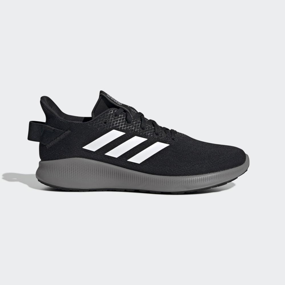 Adidasi Alergare Adidas Sensebounce + Street Barbati Romania - Negrii/Albi/Gri EF0329